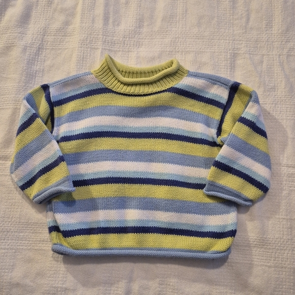 Hanna Andersson Other - Hanna Andersson size 70 or 6-12 months boys striped pullover GUC